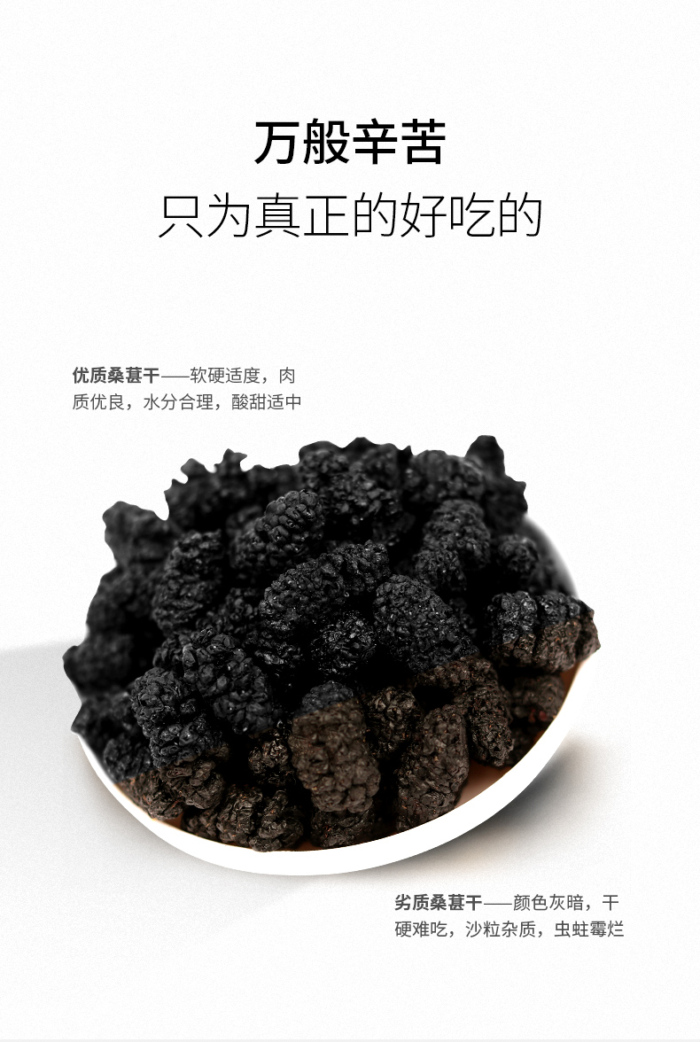 【姜三姐】新疆黑桑葚干即食250g