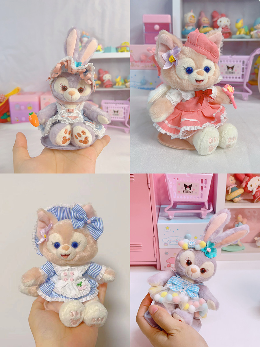 棉花娃娃/毛绒玩具娃衣 南风格子手作玲娜贝儿磁贴坐肩尺寸着替linabell可琦安娃衣裙子