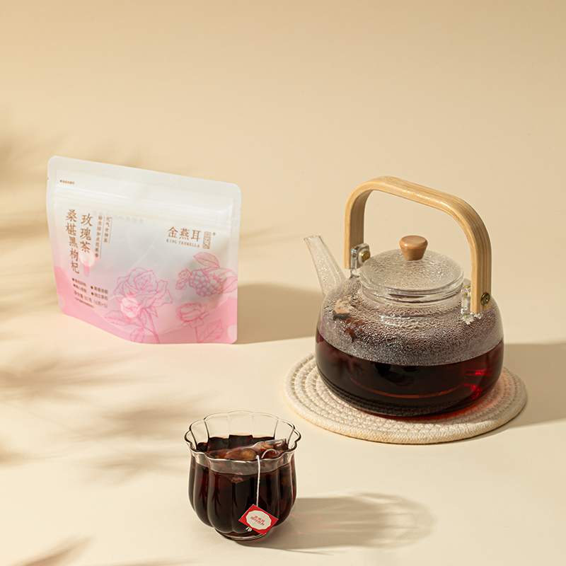 金燕耳桑葚花青素黑枸杞刺梨玫瑰花茶包泡水女神茶旗舰店