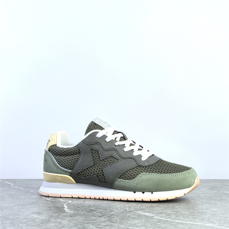Spanish Versatile Sneakers for Women, Genuine Patchwork Retro Jogging Shoes, Wear-Resistant, Non-Slip, Thick-Soled Forrest Gump Shoes