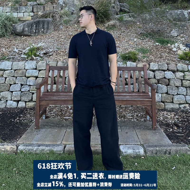 Uaried Linen-Cotton Blend Breathable Three-Dimensional Cut Irregular Panel Drapey Relaxed Old Money Elegant Trousers Uaried Linen-Cotton Blend Breathable Three-Dimensional Cut Irregular Panel Drapey Relaxed Old Money Elegant Trousers
