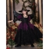 Halloween bé gái trang phục Phù Thủy công chúa đầm cosplay Maleficent tím trang phục trẻ em hiệu suất Đầm áo choàng haloween Trang phục haloween