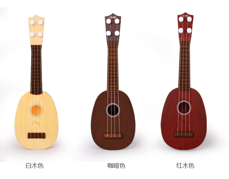 Trẻ em của đồ chơi đàn guitar có thể chơi mô phỏng mini ukulele cụ đàn piano đàn ông và phụ nữ bé âm nhạc guitar nhỏ nó