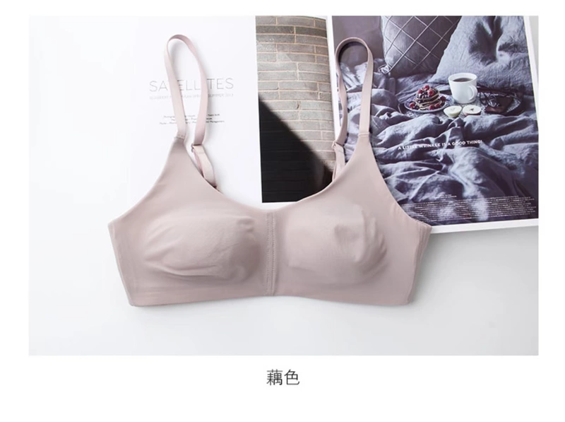 Bóng siêu mỏng không có vòng thép full cup ngực lớn khoe áo ngực nhỏ bralette không có dấu vết chống đồ lót nữ