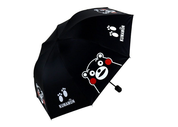 Anime xung quanh nhân dân tệ thứ hai Kumamoto gấu phim hoạt hình phim hoạt hình ô đen ô nhựa Kumamoto mặt trời ô kem chống nắng gấp ô các sticker dễ thương