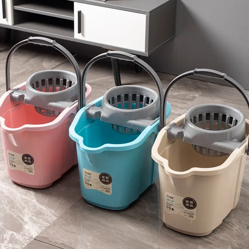 Extra-Large Mop Bucket for Home Use with Wheels, Thickened Plastic Mop Bucket, Large Capacity Floor Mop Bucket, Deepened and Dehydrating Extra-Large Mop Bucket for Home Use with Wheels, Thickened Plastic Mop Bucket, Large Capacity Floor Mop Bucket, Deepened and Dehydrating