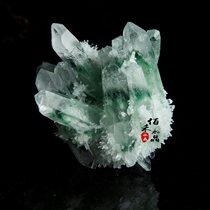 Natural Green Ghost crystal cluster pendulum original stone energy Stone spirit Fortune Fortune house evil cause promotion gift