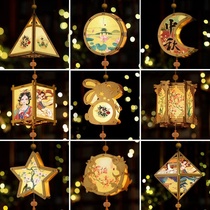 2021 New Mid-Autumn Festival Lantern Kids Cute Animal Baby Jade Pig New Non-Weaving Cloth Props Palace Decoration