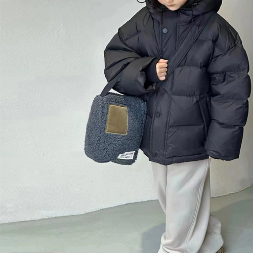 Пуховик с капюшоном, утепленная детская куртка для мальчиков, детская одежда