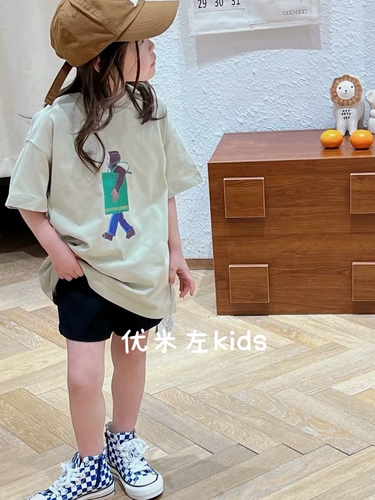 Детская мультяшная футболка, летние детские штаны для мальчиков, рубашка, короткий рукав