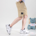 Summer bảo hộ lao mỏng quần short nam lỏng quần thẳng của nam giới Hàn Quốc phiên bản của thương hiệu xu hướng Harun quần quần tuổi teen. 