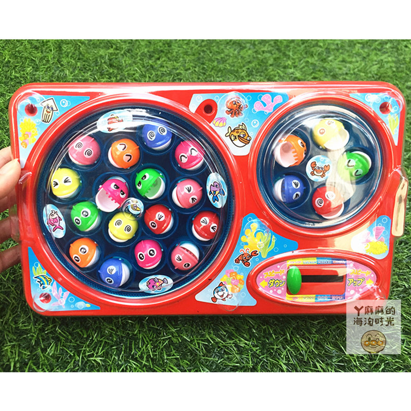 Japanese imported baby No magnetic electric rotary fishing machine Children's puzzle parent-child toy adjustable speed