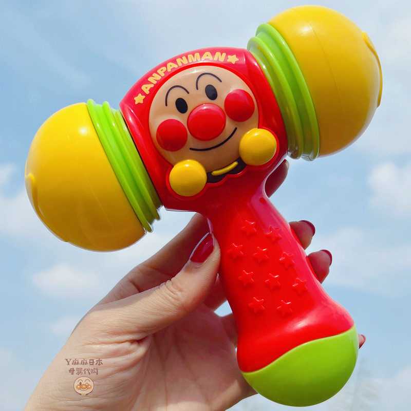 Japanese Anpanman music hammer toy children baby baby electric knocking puzzle sound and light knock knock music