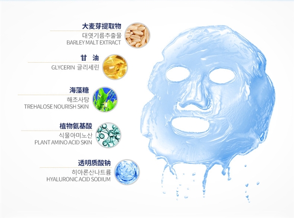Mặt nạ Han Wei Hyaluronic Acid Replenishing Reservoir Moisturising Essence Essence Moisturising Oil Control Mask - Mặt nạ mặt nạ ngủ senka