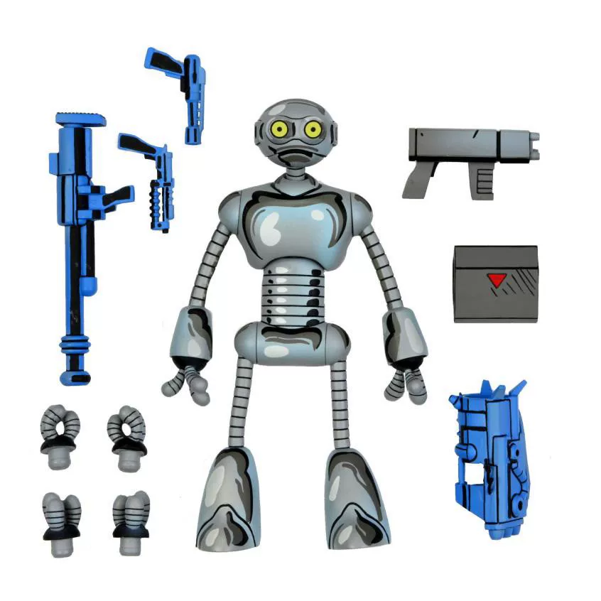 NECA Лазерная Черепашка-Год Робот Комикс Выпуск Фак Тодд Робот 5-дюймов Двигающийся Париж