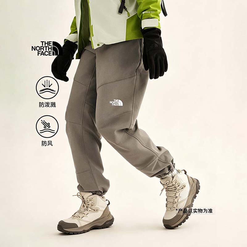 Thenorthface North Face Soft Shell Pants for Women, Windproof, Warm, Outdoor, Water-Repellent, Hiking, 26 New Models, 8Kgt