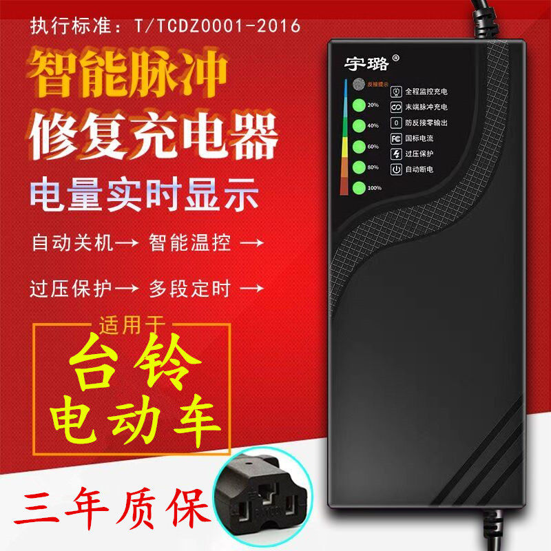 The original electric vehicle of the ringing battery automatic 48V12AH60V20AH72V35A charger fast charge shutdown universal