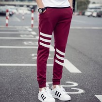 Men straight trousers man cotton summer thin pants boys pant