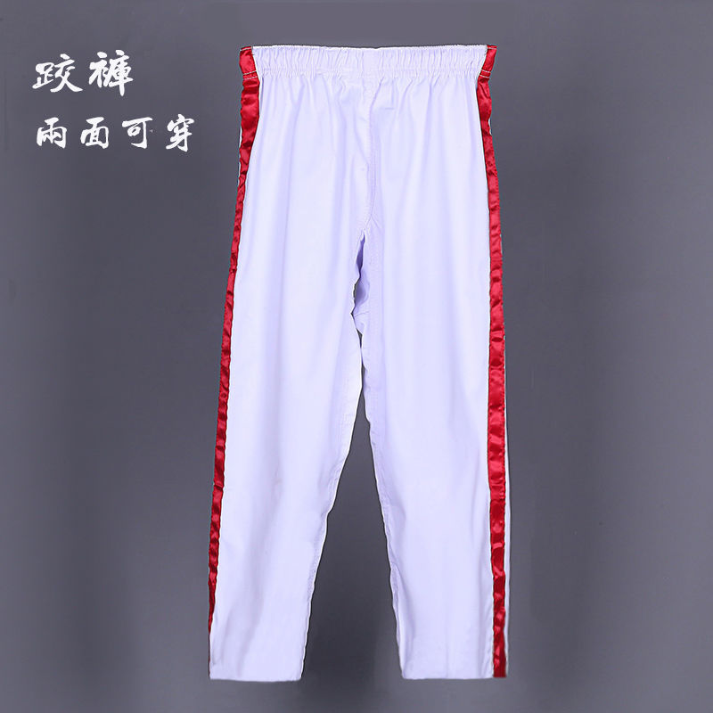 Chinese-style wrestling suit Chinese wrestling suit male red blue and white double-sided wrestling pants