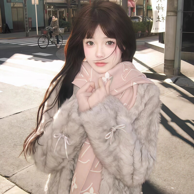 Gray Dyed Pointed Collar Fur Coat for Women, Autumn and Winter, Integrated Fur and Leather, Mid-Length, Thickened, Warm Fur Coat Gray Dyed Pointed Collar Fur Coat for Women, Autumn and Winter, Integrated Fur and Leather, Mid-Length, Thickened, Warm Fur Coat