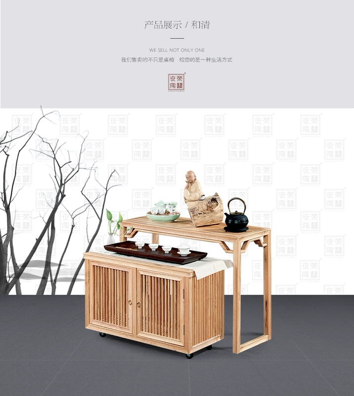 Trường hợp gỗ sồi hiên bàn gỗ rắn đơn giản hiện đại mới Trung Quốc cho trường hợp bảng nhiều bàn dài sơn miễn phí đồ nội thất - Bàn / Bàn