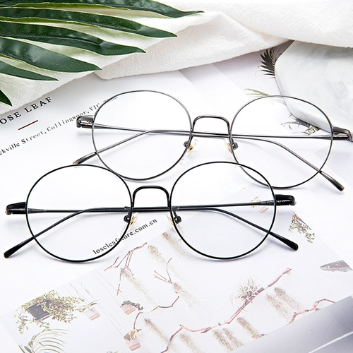 Ультра света чистые титановые пружинные очки рамки золотой шелк с миопийскими очками мужские приливные очки