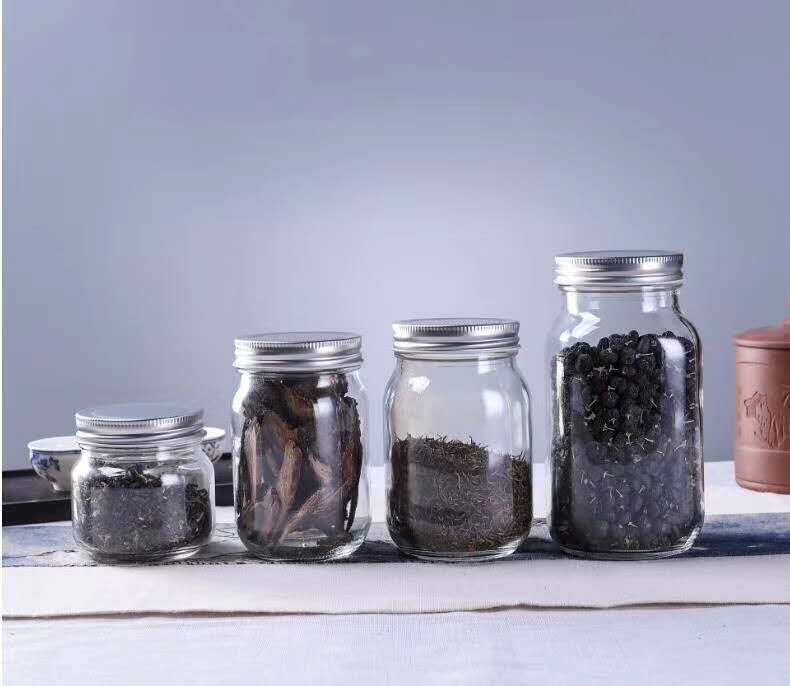 Square Round Fruit Jam Bottle Honey Bottle Chili Sauce Mousse Tank High Temperature Resistant Sealed Jar Yoghurt Turtle paste glass bottle