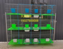 The new 40*50 sinking production Box 12-digit rabbit cage 12-digit rabbit cage breeding hot-galvanized wire plus coarse-free manure