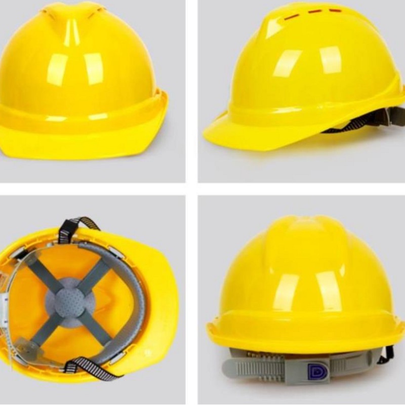 The expedition team installed the construction site glass fiber helmet Fire protection electric chemical plant thickened workers helmet cap safety