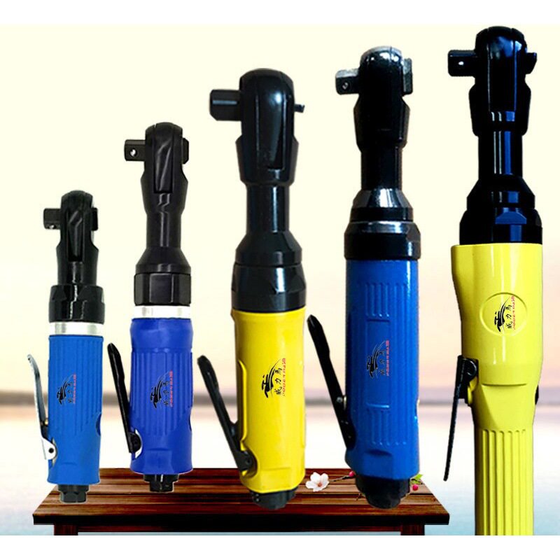 Pneumatic ratchet wrench 1 2 High torque industrial grade power heavy-duty tools 3 8 Right angle sleeve 1 4 Small pneumatic wrench