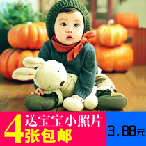 Beautiful female baby picture poster pregnant women preparing for pregnancy and prenatal education photo painting mixed-race baby wall stickers BB wall stickers newspaper stickers