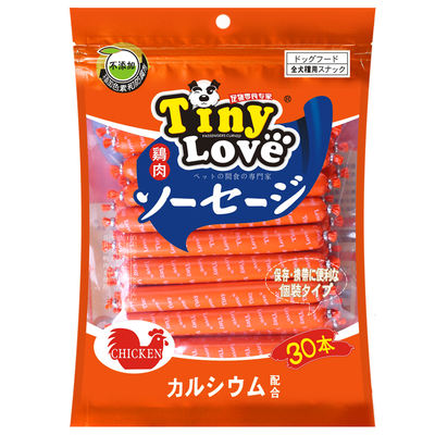Tinylove Chicken Sausage 30-piece pack *1 bag of chicken strips Dog sausage Teddy Puppy pet food
