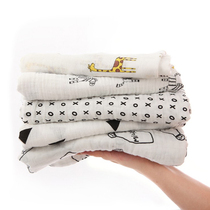 muslin gauze baby cotton towel newborn swaddling cloth wrapped cloth bag is summer thin baby bath towel