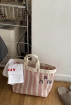 naiyoustore Korean designer brand haag canvas bag picnic overfits