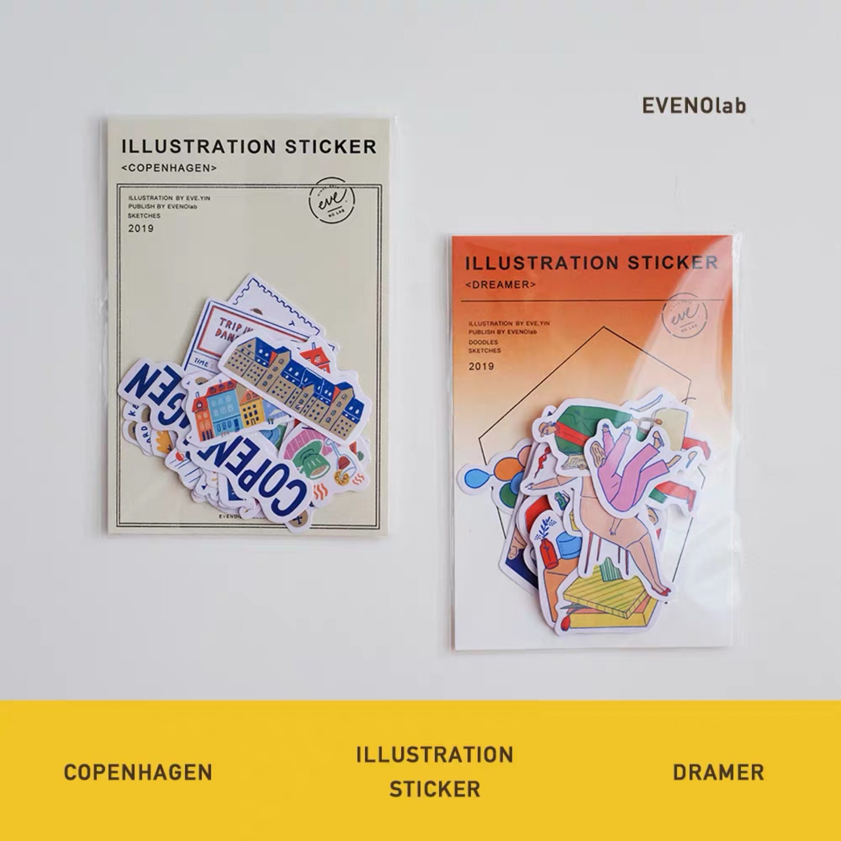 naiyoustore EVENOlab Copenhagen Daydream Sticker Bag