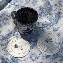 naiyoustore modern coffee life embossed paper coaster set square eve joint design