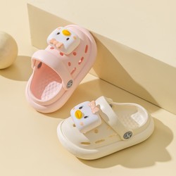 Children's slippers Xia girl cartoon cute Baotou hole shoes baby indoor non -slip ultra -light children's chitos