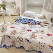 Cute pure cotton summer quilted by cartoon children All cotton summer cool quilted with thin summer air conditioning by dormitories washable single