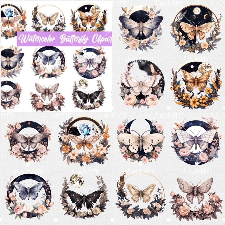 飞蛾贴纸-飞蛾贴纸促销价格、飞蛾贴纸品牌- 淘宝, image size:900x900