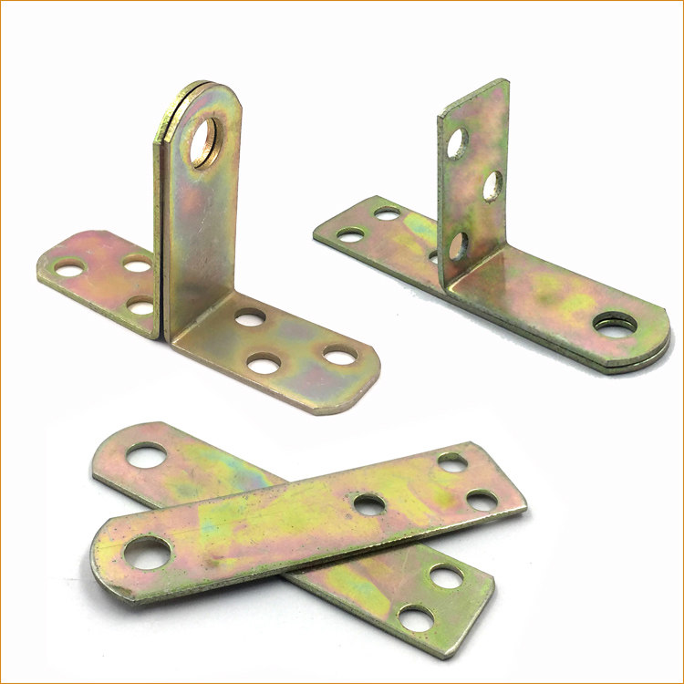 Anti-prying door buckle Dormitory Drawers Latch door nose Double iron sheet hanging lock door buckle cabinet door lock suit