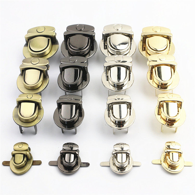 Bag lock Hardware Lock Bag Hardware Accessories Duck Tongue Lock Gold Metal Lock Switch Clock Closed