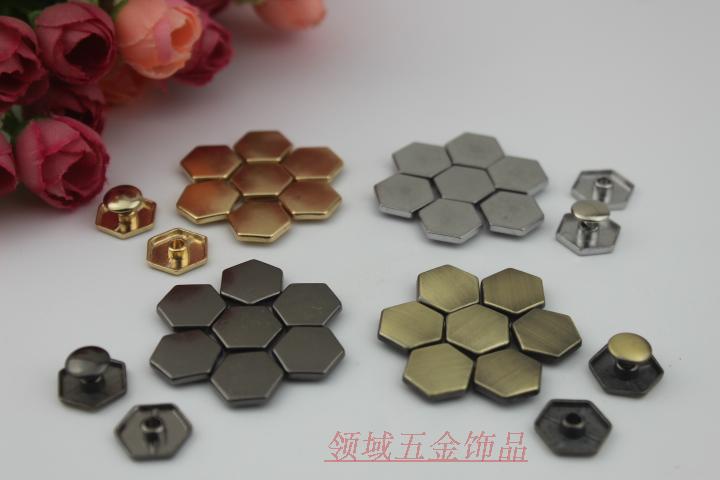 Túi xách, phần cứng, phụ kiện kim loại, móng tay sáu mặt, móng kim cương, quần áo, giày dép, túi xách, phụ kiện, móng tay - Phụ kiện hành lý phụ kiện tay kéo vali