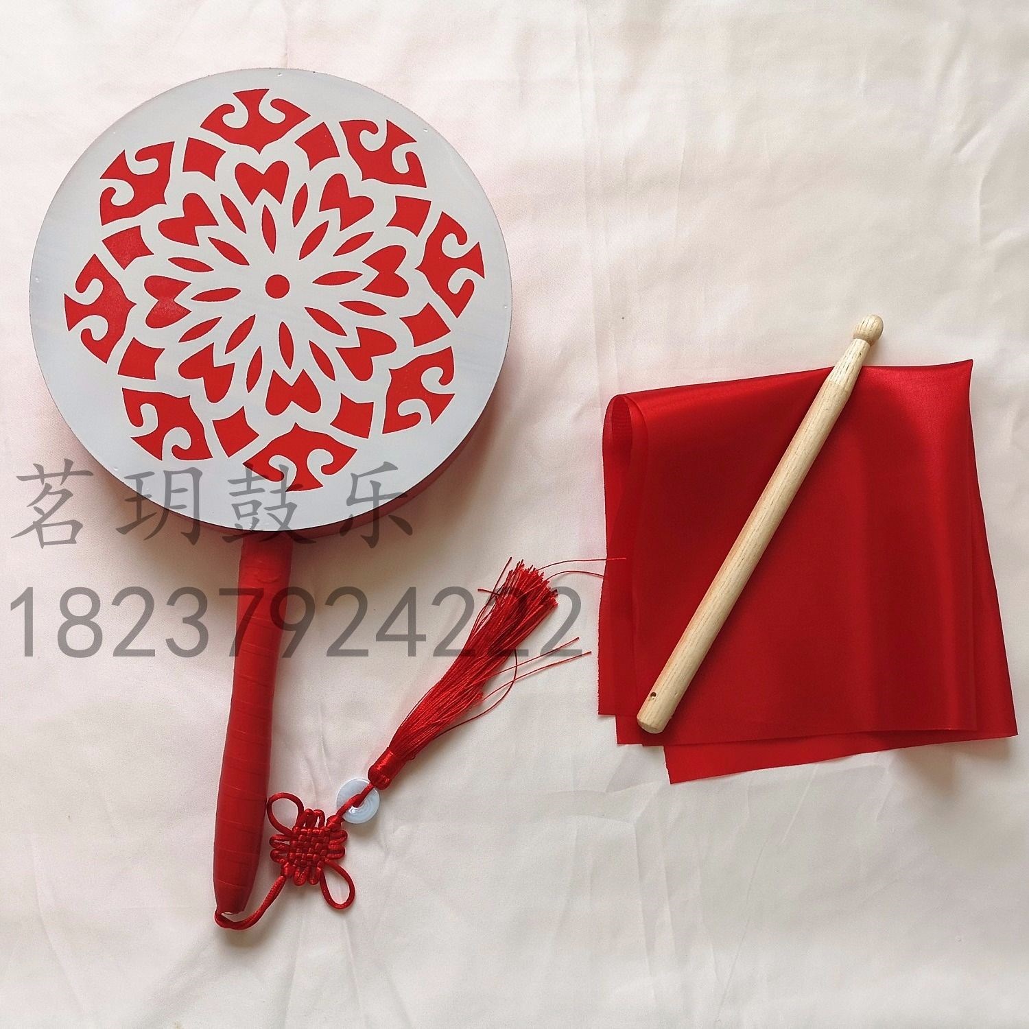 Wooden fan drum drunken daughter drum child heart drum rhyme dance props Tibetan dance drum reba drum