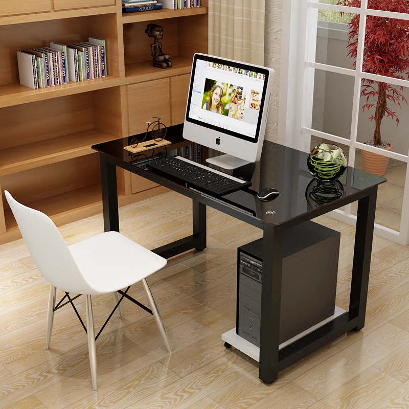 Tùy chỉnh hiện đại tối giản kính cường lực bàn máy tính để bàn bàn nhà bàn học sinh bàn viết - Bàn bàn học cho trẻ