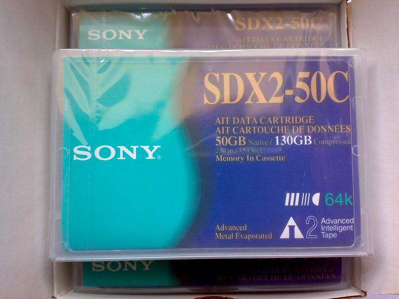 SONY AIT-2 DATA audiotape SDX2-50C 50G 64K USA Original Tapes High Capacity Storage