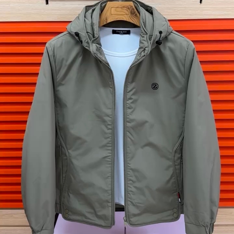 Men's Cotton Jacket with Detachable Hood, Stylish and Simple, Versatile Casual Winter New Trendy Top