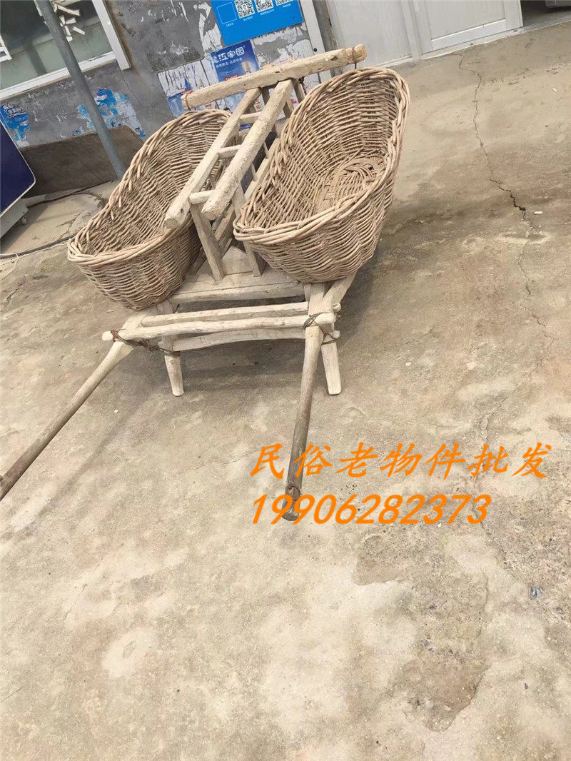 Special offer folk old objects old wheelbarrow trolley rural old wooden cart ancient town museum decoration film and television props