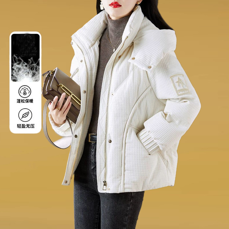 Short down Jacket for Women, Winter 2025 New Style, Petite, High-End, Stylish, Thickened, Warm, Hooded Coat