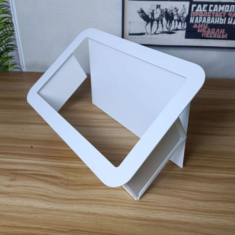 Custom 304 stainless steel side opening lid cabinet embedded concealed trash can lid square countertop push cover