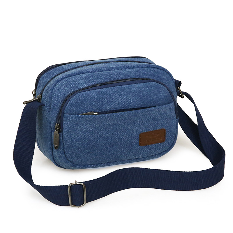 Collection of money Single shoulder bag Leisure Scapegoat Bag Men's Bag Canvas Satchel Business Collection Wallet Multilayer Korean Version Men Satchel